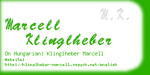 marcell klinglheber business card